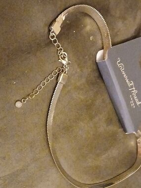 Target Silver Double-Layer Choker Necklace